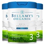 【澳洲直邮】BELLAMY'S贝拉米白金版有机A2婴儿配方奶粉3段800g(12个月以上) 3/6罐装可选